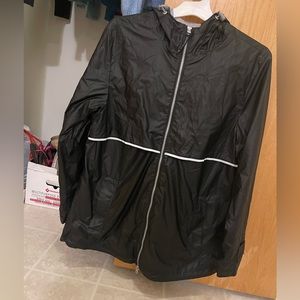 Charles river black Rain jacket